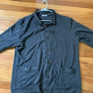 Mens Long-sleeve Cardigan 2x H2H